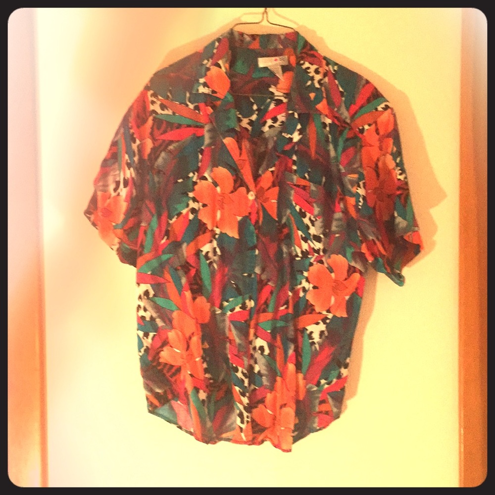Vintage 90s French Navy button down.